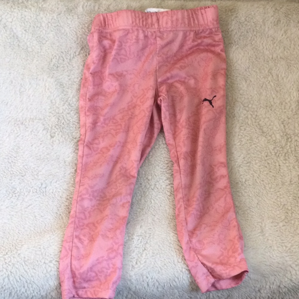 Puma Kids Pink Patterned Leggings